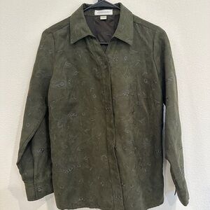 Christopher & Banks Dark Green Jacket